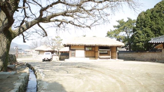 Traditional Korean House in a Peaceful Village