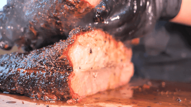 Juicy smoked brisket