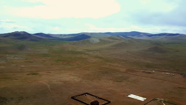 Vast mountain landscape with open plains