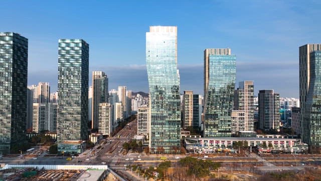 Urban Skyline with Modern Skyscrapers