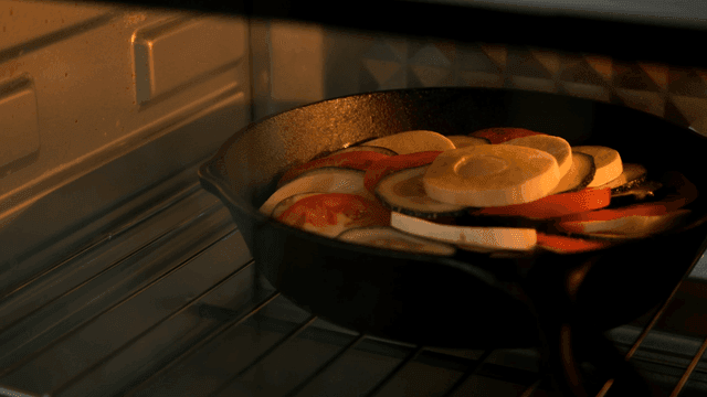 Ratatouille baked in oven