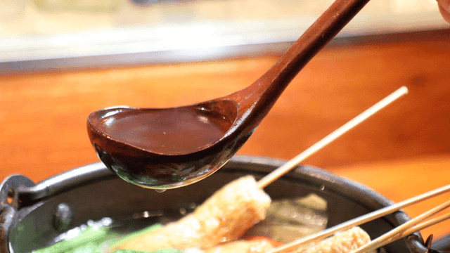 Spoon to scoop up fish cake soup