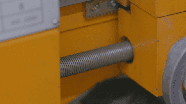 Close-up of rotating machine part