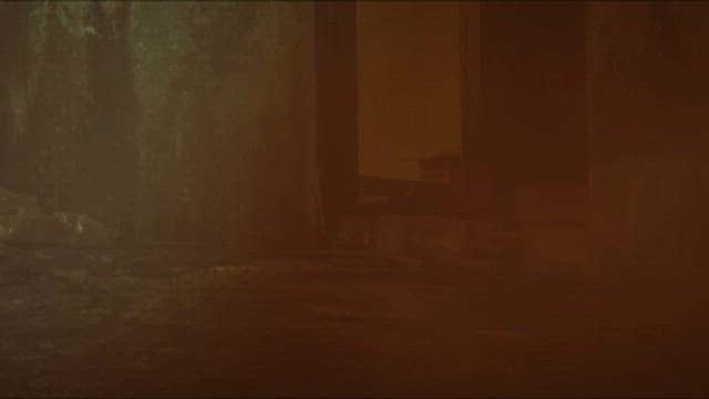 방 안에서 치솟는 불길과 연기를 발견한 소방관