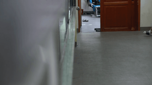 Students walking in a school hallway