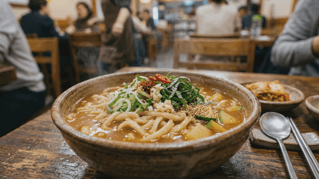 Hot Jang Kal Guksu at restaurant