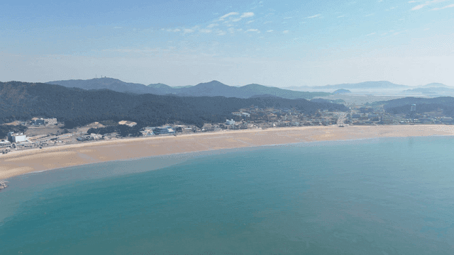 Coast with sandy beach