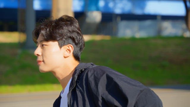 준비운동을 하는 남성