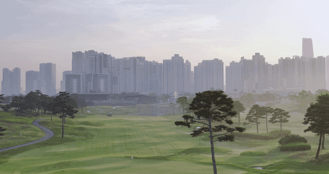 골프장이 있는 도시 스카이라인