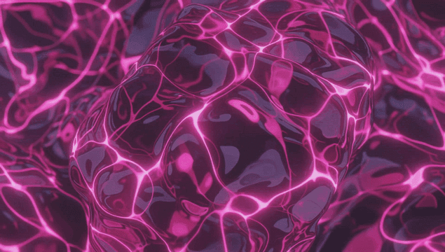 Vibrant pink abstract fluid pattern