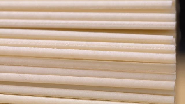 흰색 면이 쌓인 모습