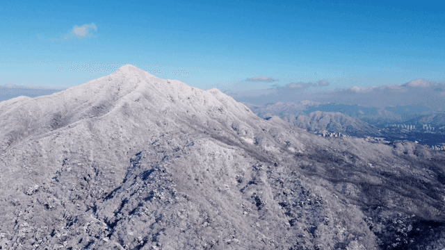 High snow-covered mountains