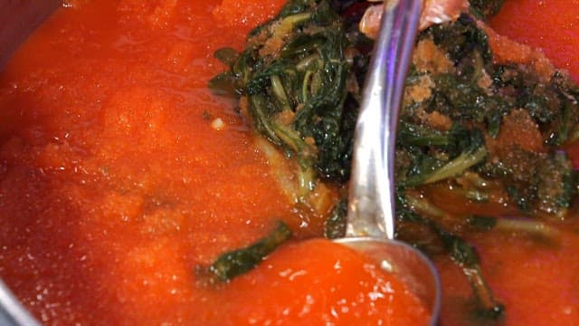 Fresh yeolmu kimchi in a transparent bowl