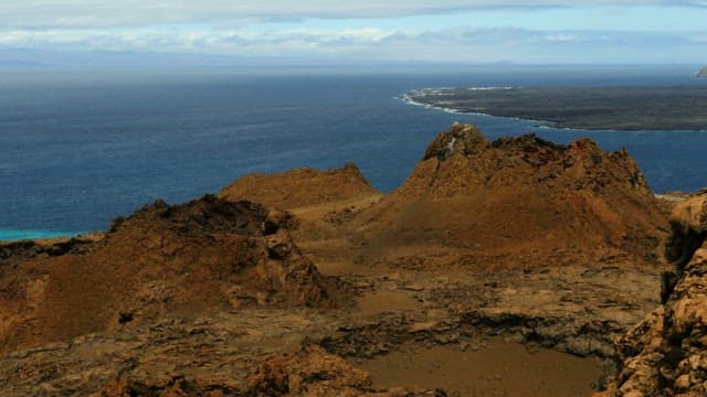 Aerial View of Rugged Coastal Landscape