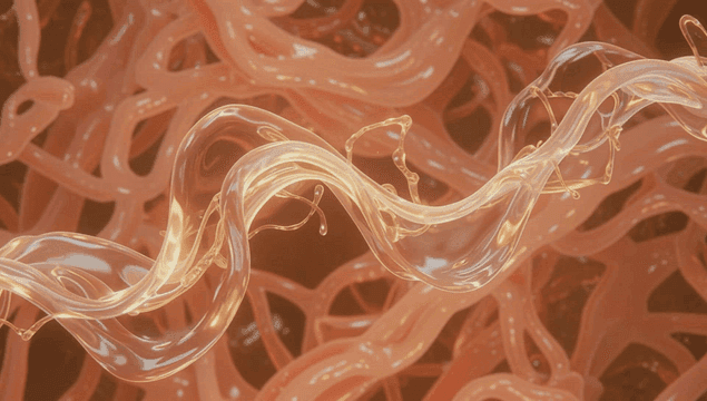 Flowing translucent liquid with light