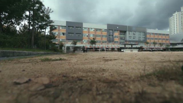 Panoramic View of the School from the Playground