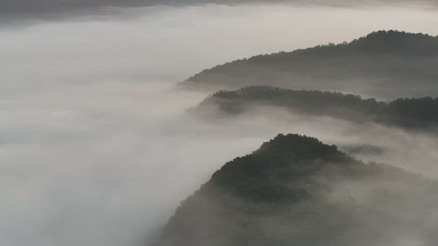 Misty Mountain Ridge at Dawn