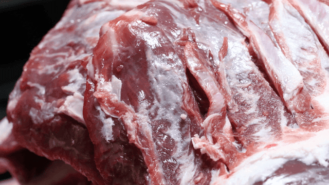 Close-up of raw meat texture