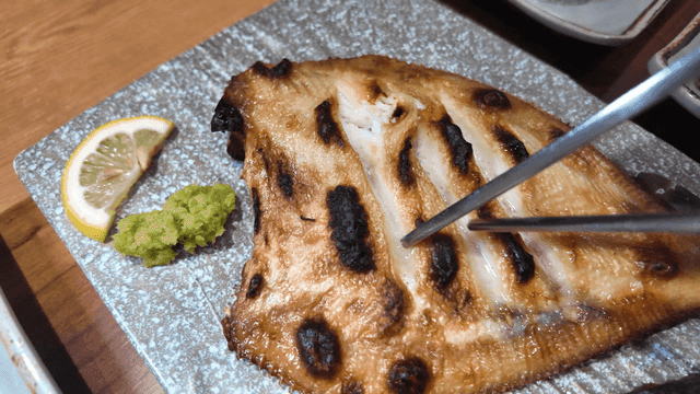 Chopsticks for deboning grilled flounder