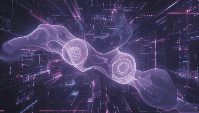 Futuristic digital network with glowing lines