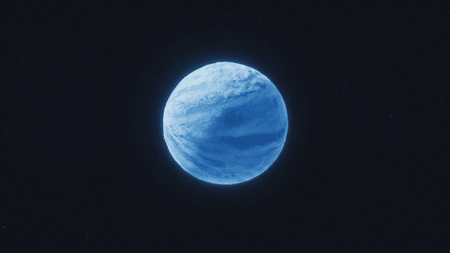 Blue planet in vast universe