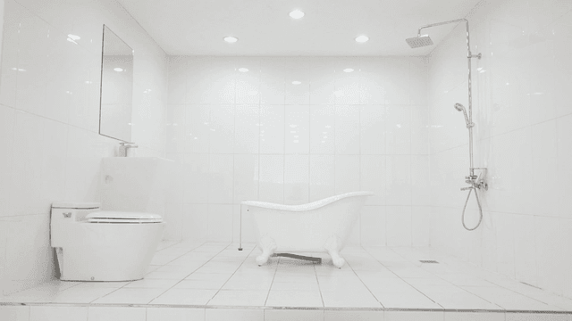 Clean and modern bathroom interior