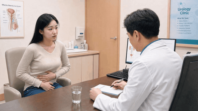 Female OB/GYN consults at hospital