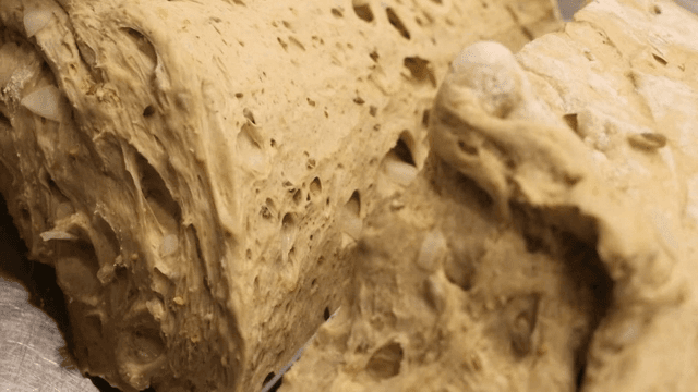 Cutting Bagel Dough with a Knife