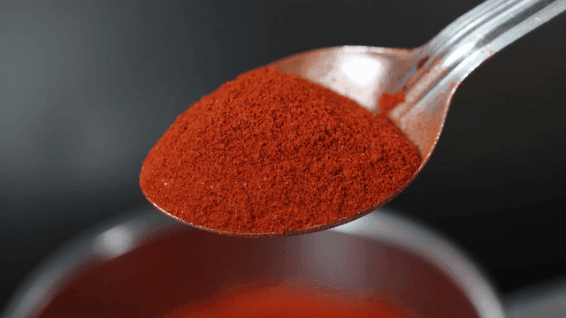 One spoonful of red chili powder