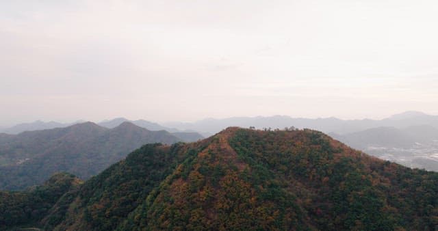 Twilight Over Serene Mountain Landscape