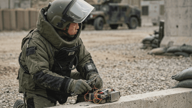 Soldiers who handle explosives