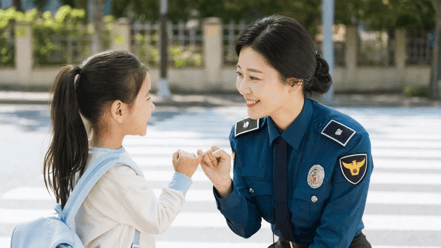 Police officer child promises