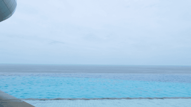 Infinity pool overlooking the ocean