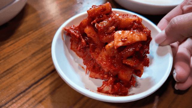 Pickled gills in small white dish