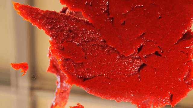 Rich red pepper paste texture
