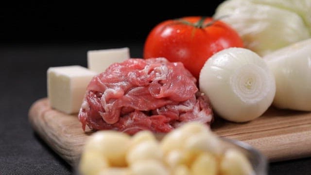 요리를 위한 신선한 재료 준비