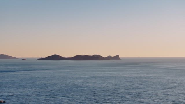 Serene Seaside View at Dusk