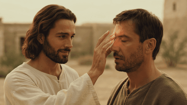 Jesus who opens eyes of blind