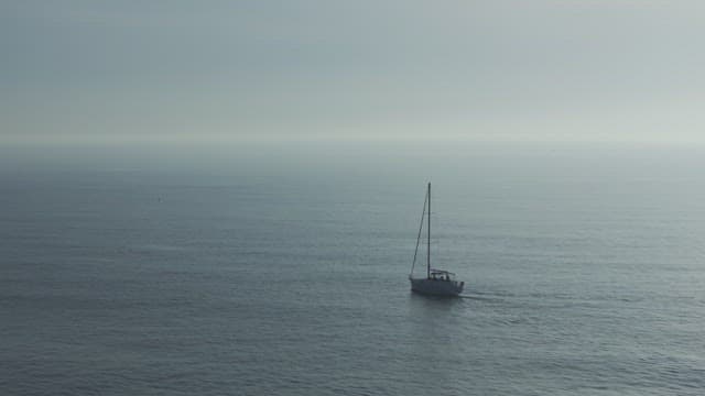 Boat sailing on a calm sea