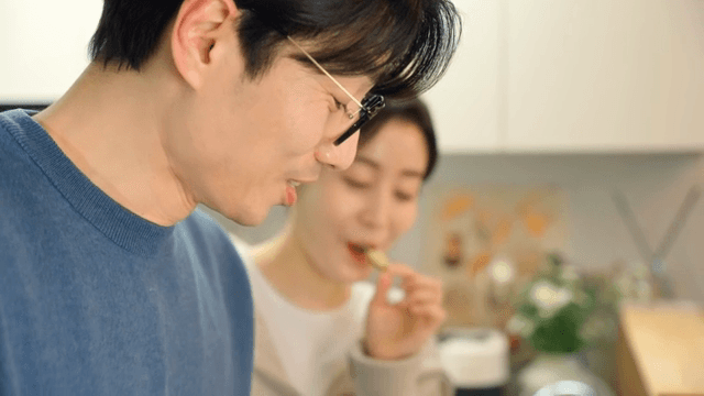 Couple enjoying time in the kitchen