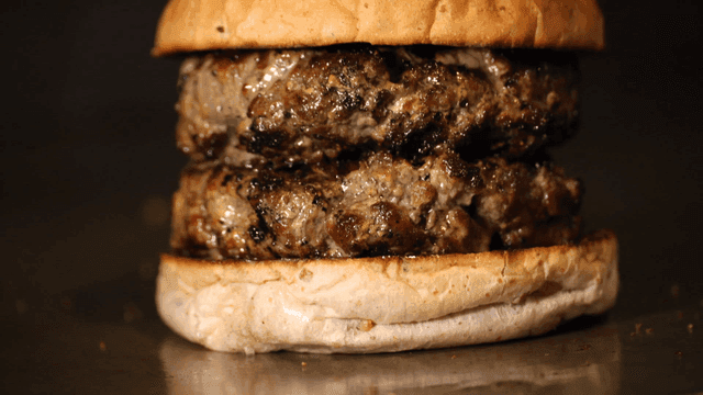 Juicy double patty burger