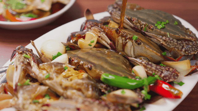 야채와 간장게장