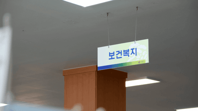 Administrative Welfare Center Health and Welfare Sign