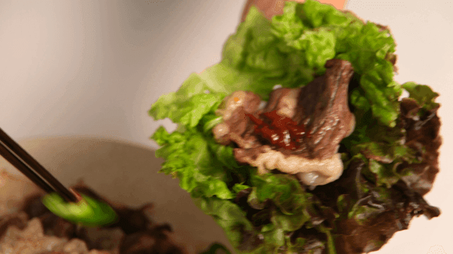Grilled Beef Lettuce Wrap