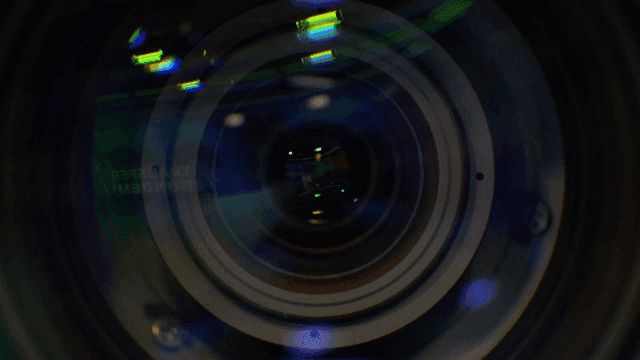 카메라 렌즈의 클로즈업
