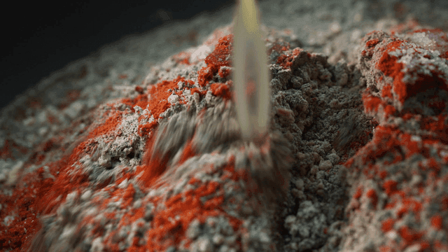 Spices and ingredients being mixed