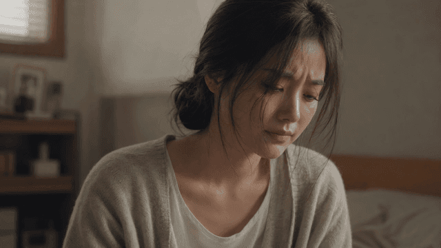 Woman lost in thought
