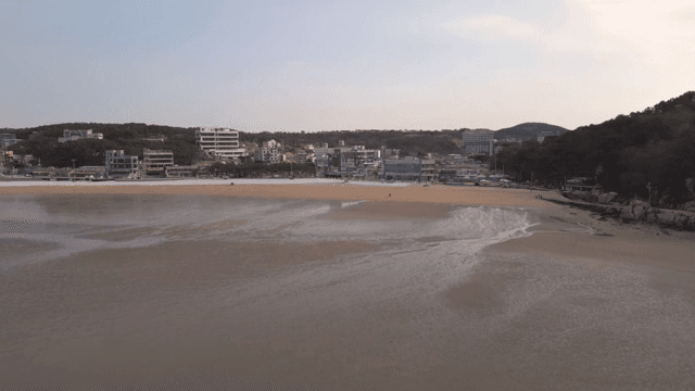 A quiet coastal town near the sea
