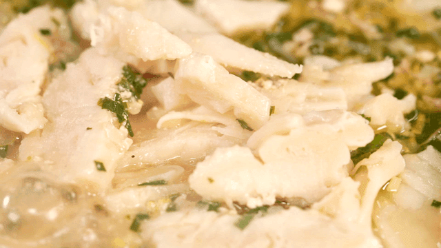 Vegetable dumpling soup