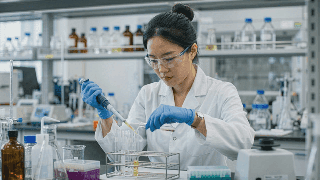 Scientist working in a laboratory